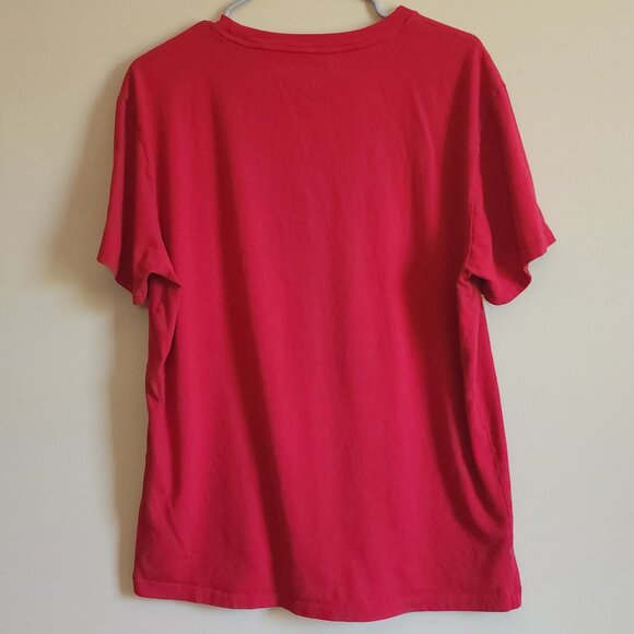 Aeropostale Red Men's Script New York Graphic T-Shirt Size Large - Picture 4 of 7